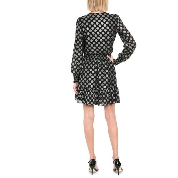 Michael Michael Kors Ruffle Wrap Mini Dress Plus Size - Picture 2 of 6